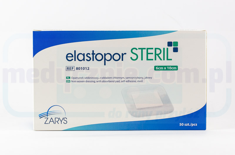 ELASTOPOR Steril 6* 10cm 50pcs pansament cu tampon absorbant